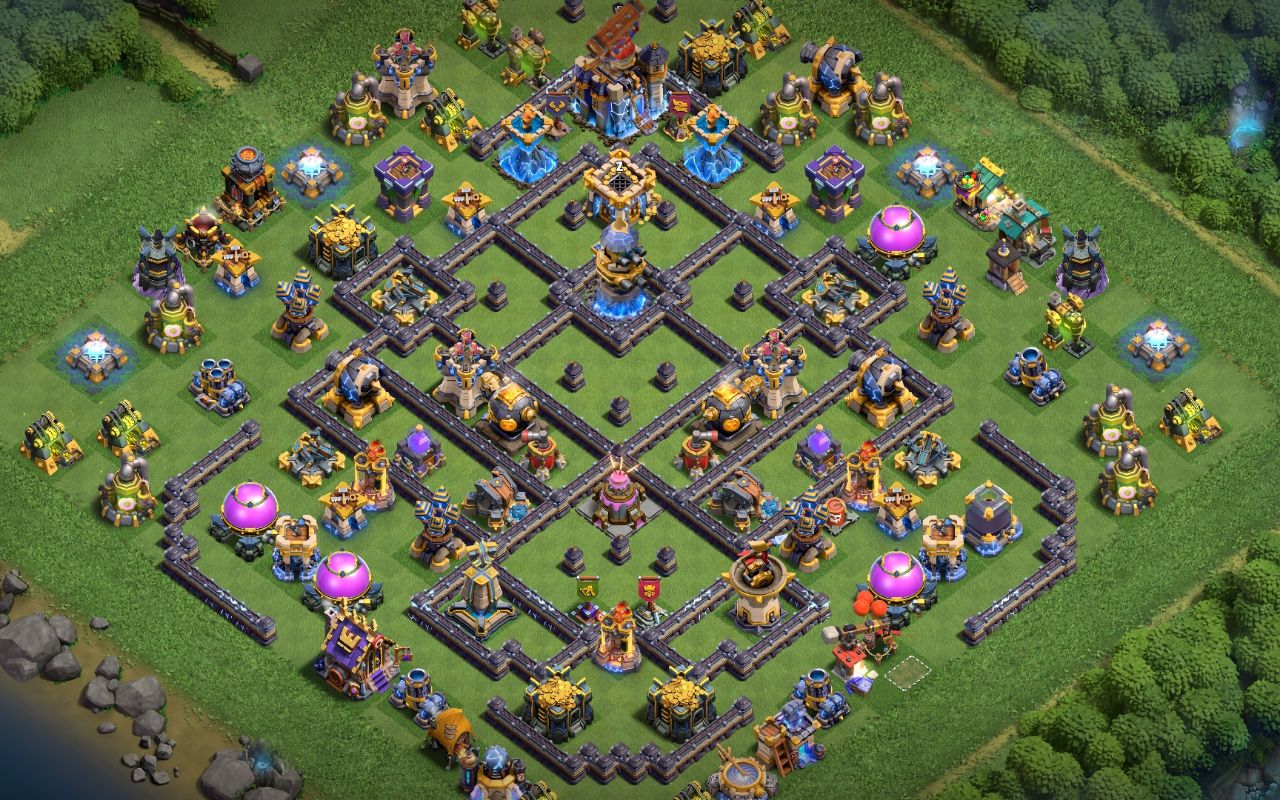 Town Hall 18 Trophy Base layout by NK