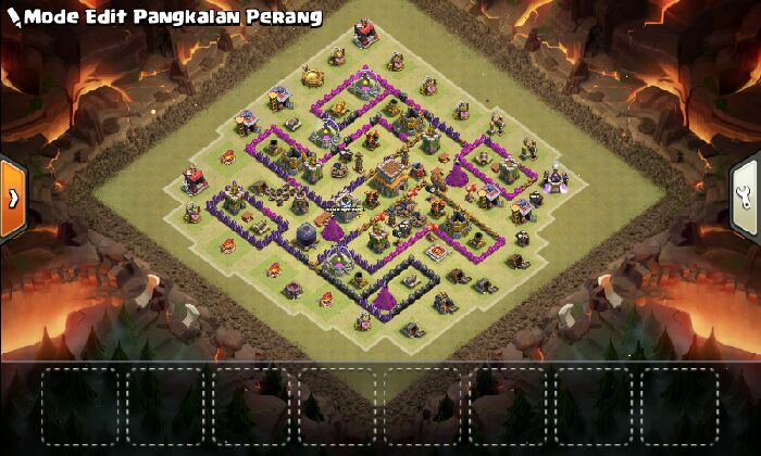 Town Hall 8 War Base layout by Maulana