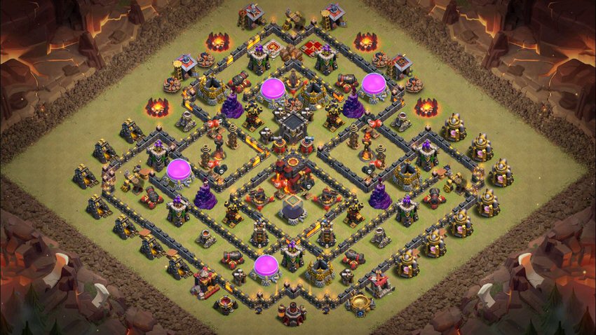 Town Hall 10 War Base layout by TReX