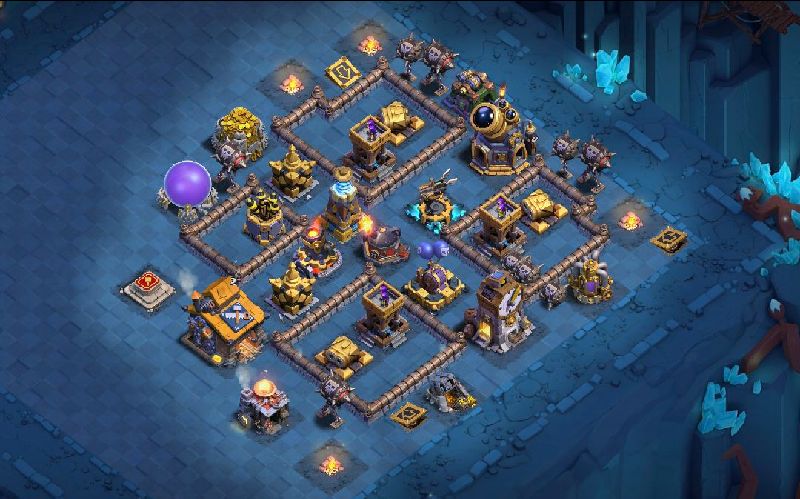 Builder Hall 10 Builder Base layout by ™ANIK_♚100