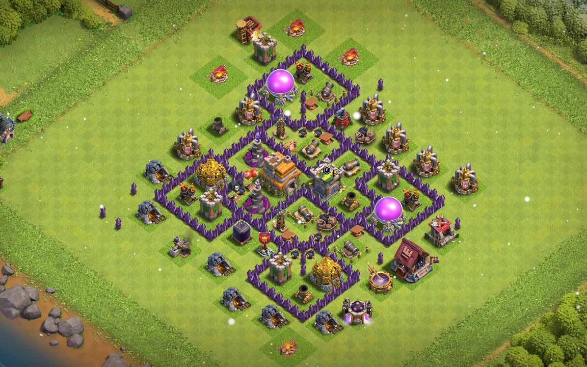 Town Hall 7 War Base layout by Anime