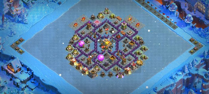 Town Hall 7 Hybrid Base layout by User
