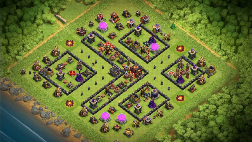 Town Hall 10 Trophy Base layout by TReX