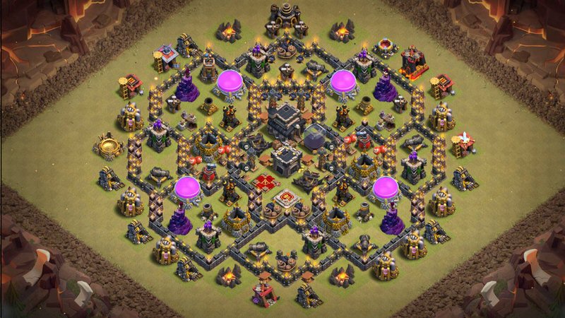 Town Hall 9 War Base layout by TReX