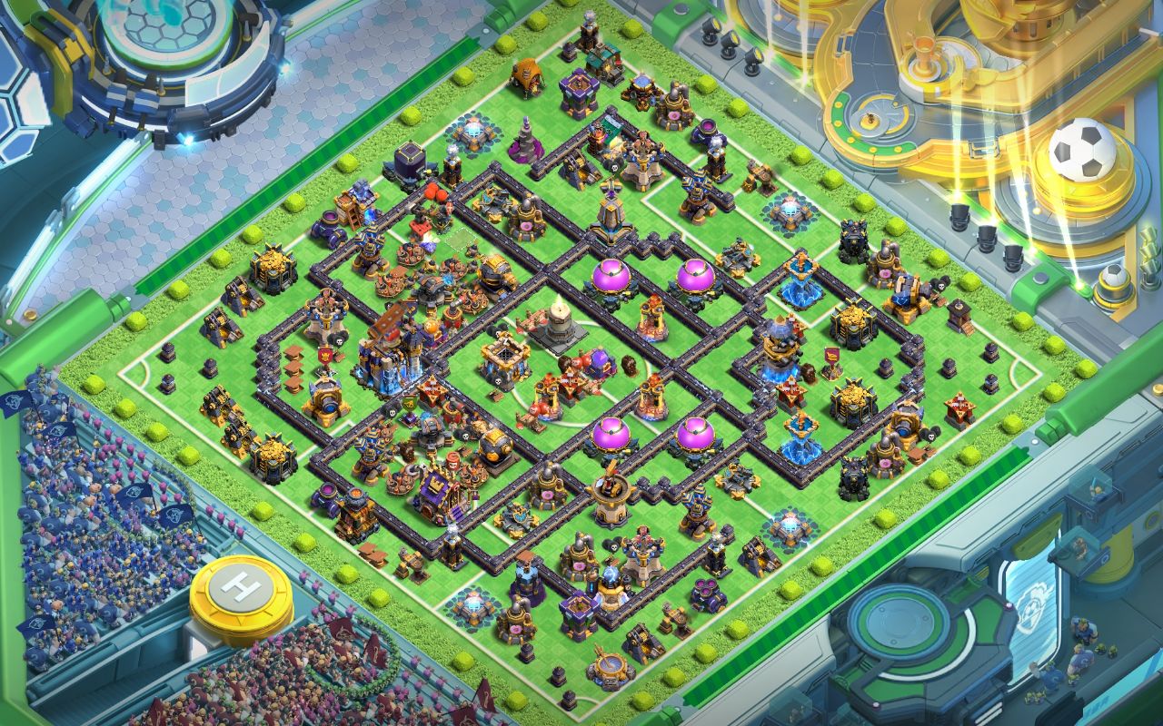 Town Hall 18 Trophy Base layout by Shakil Ahmed