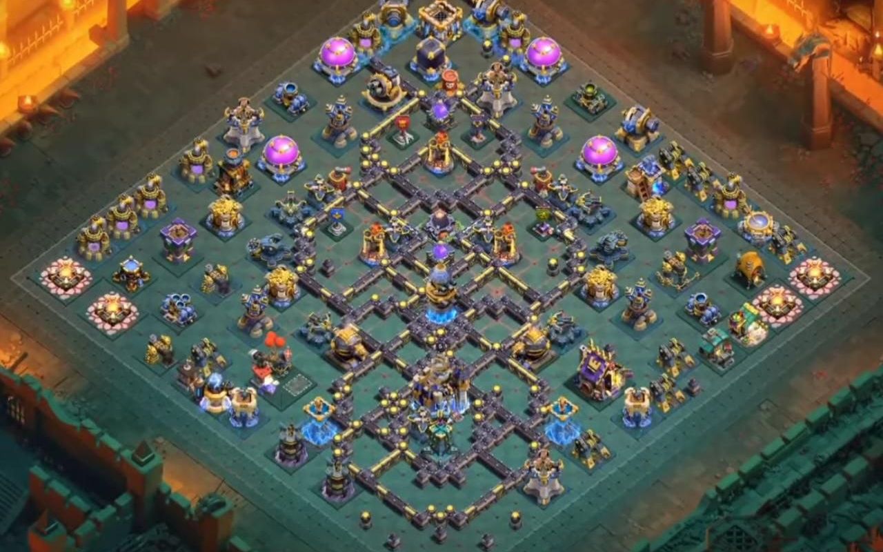 Town Hall 18 Trophy Base layout by BASE MAKER