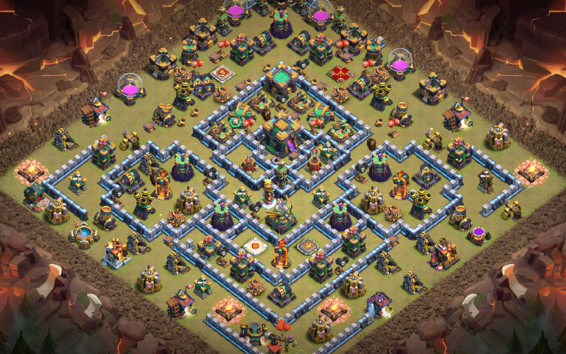 Town Hall 14 War Base layout by MasManik
