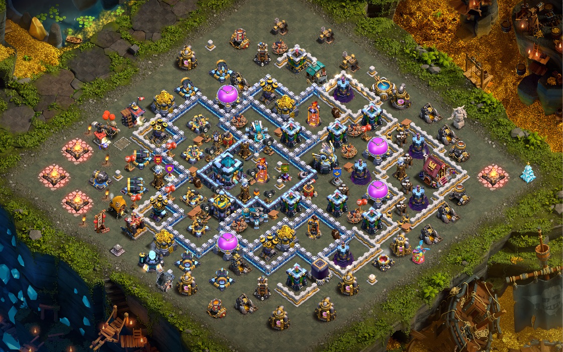 Town Hall 13 War Base layout by Hansal