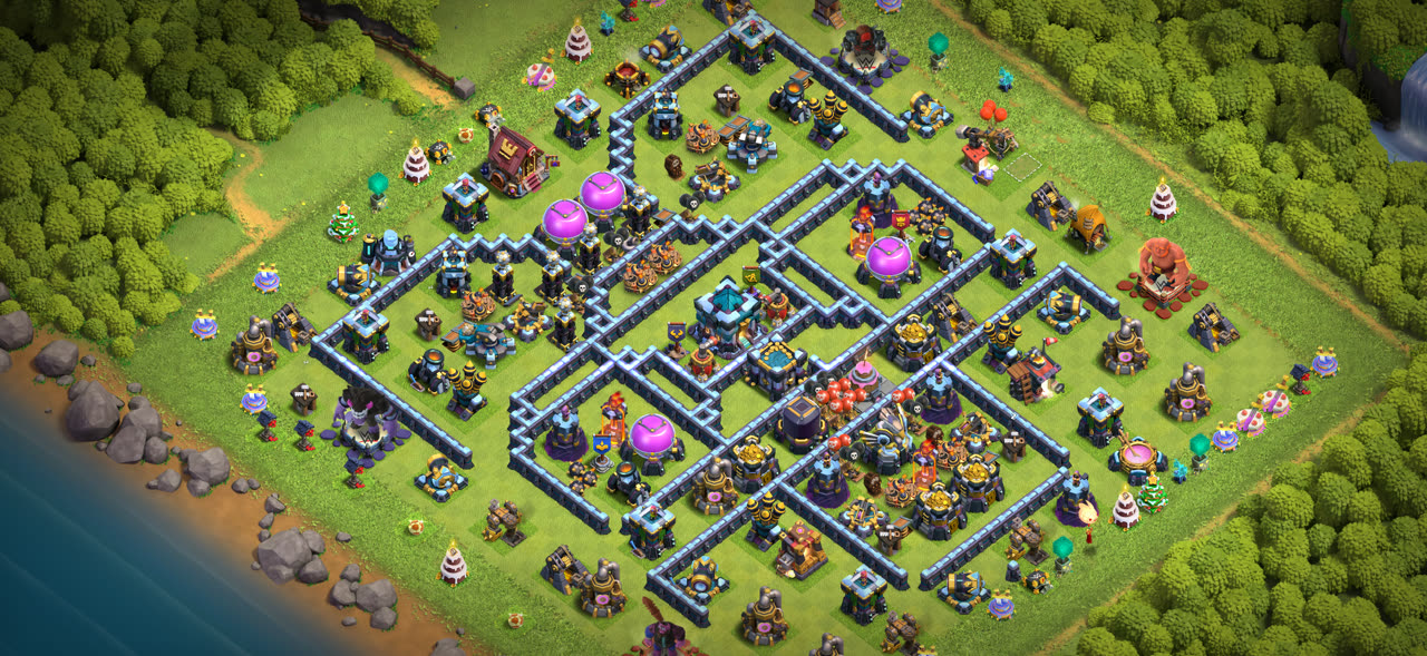Town Hall 13 Legend Base layout by XLR8