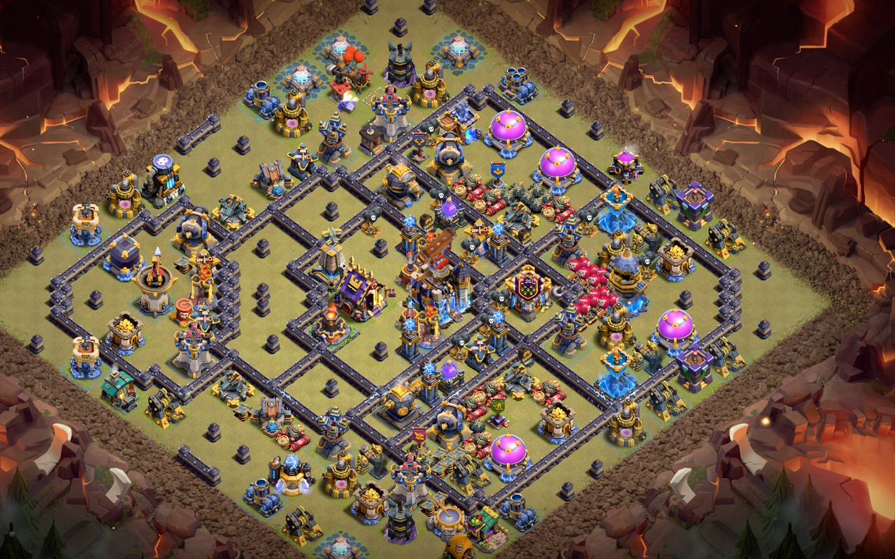 Town Hall 18 War Base layout by Kings Villa