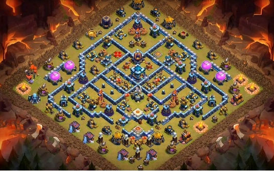 Town Hall 13 War Base layout by Gaming Sanged