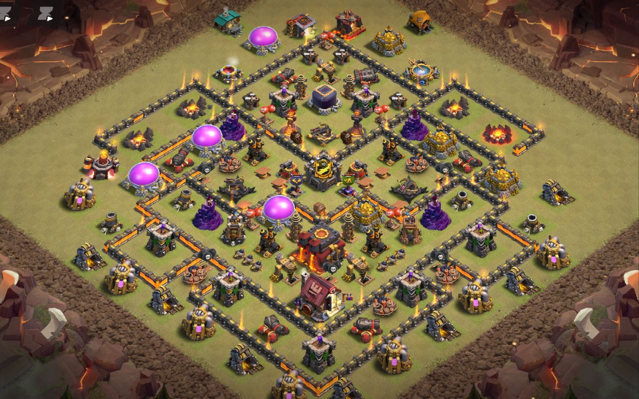 Town Hall 10 War Base layout by zefo‌‌‌؛[]÷+!/ء()×٪٠٨٧