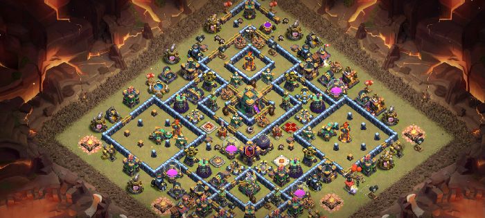 Town Hall 14 Trophy Base layout by User