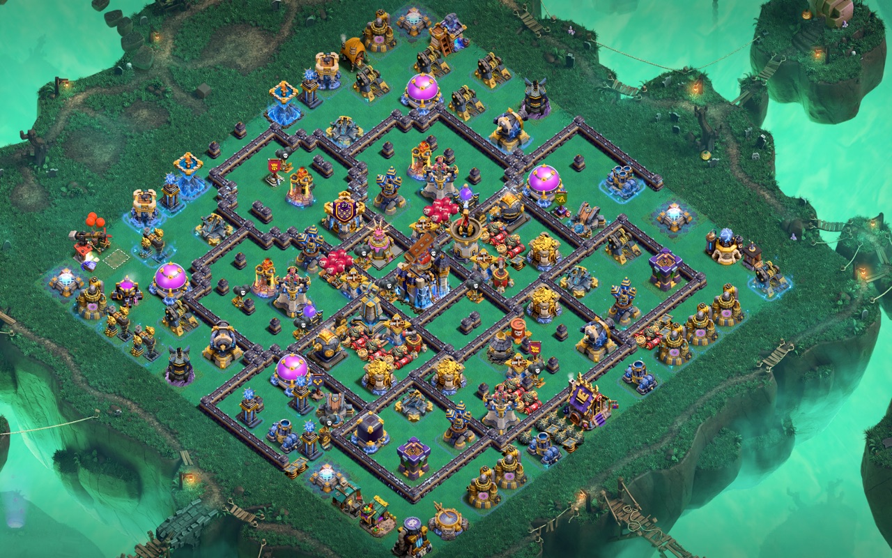 Town Hall 18 War Base layout by Kings Villa