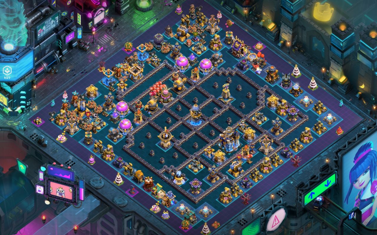 Town Hall 18 Hybrid Base layout by BH10