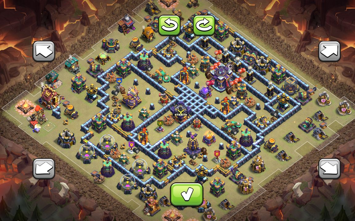 Town Hall 15 War Base layout by Clever Badger
