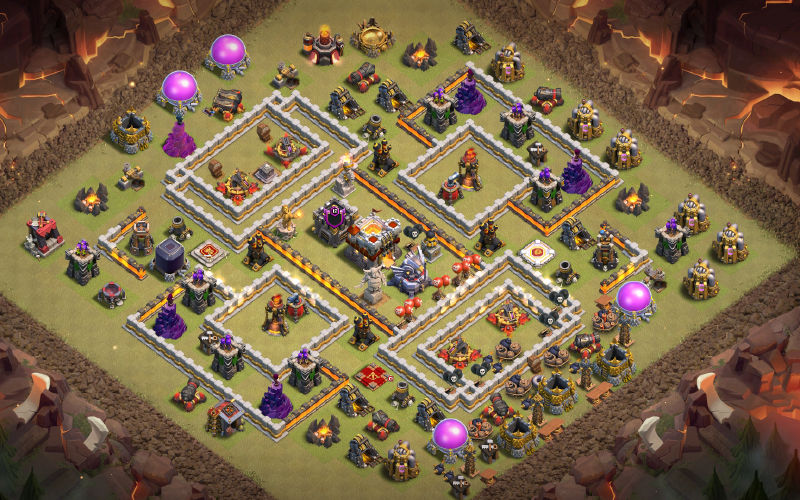 Town Hall 11 War Base layout by Froppy