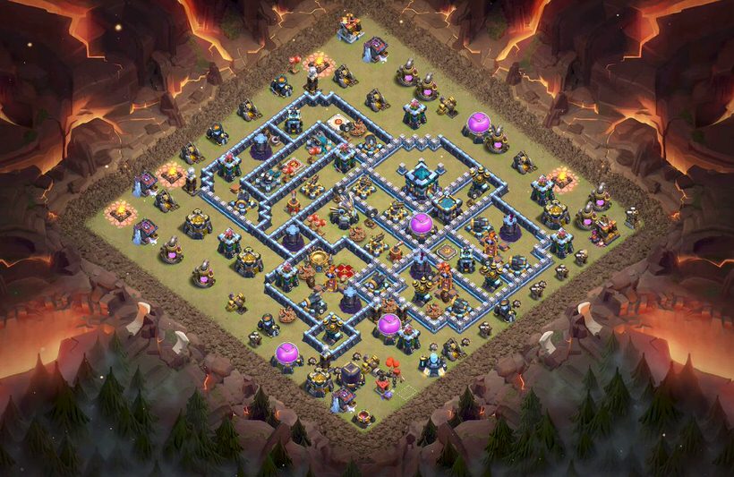 Town Hall 13 War Base layout by TReX