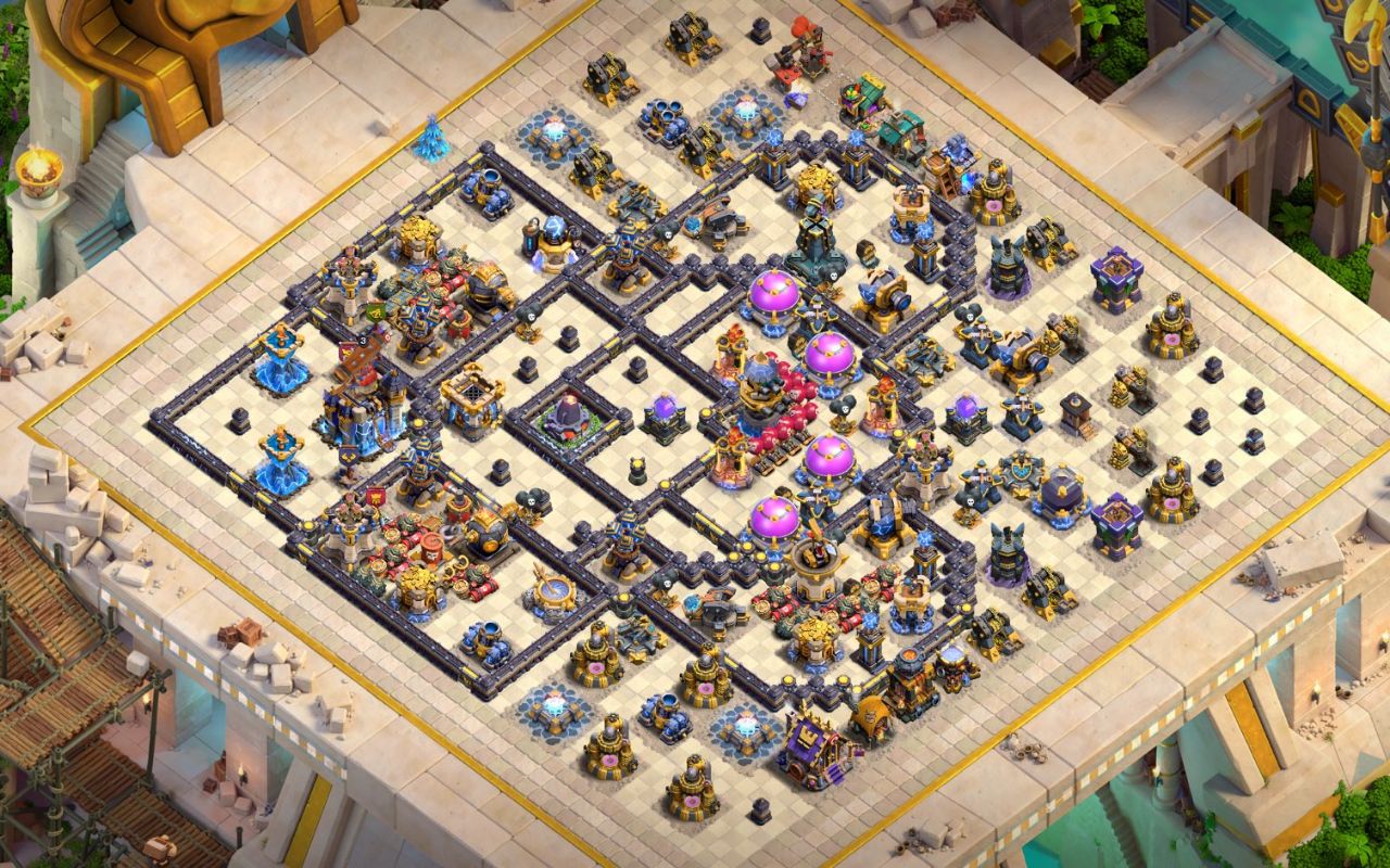 Town Hall 18 Trophy Base layout by XLR8