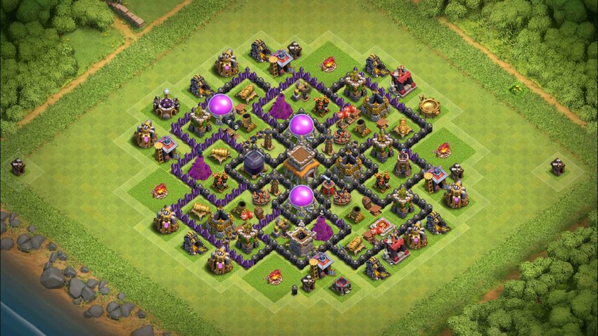 Town Hall 8 Farming Base layout by TReX
