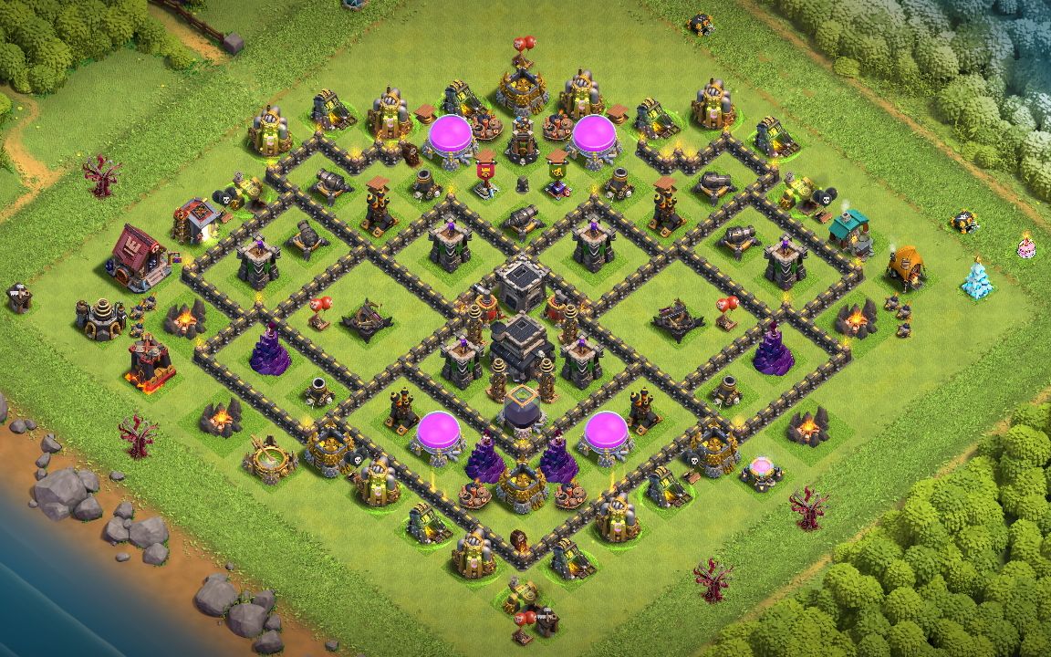 Town Hall 9 Farming Base layout by Liya Amelia