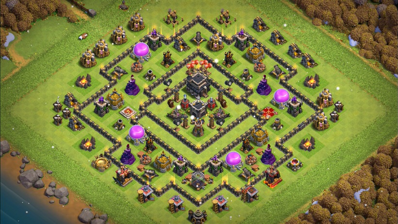 Town Hall 9 Farming Base layout by TReX