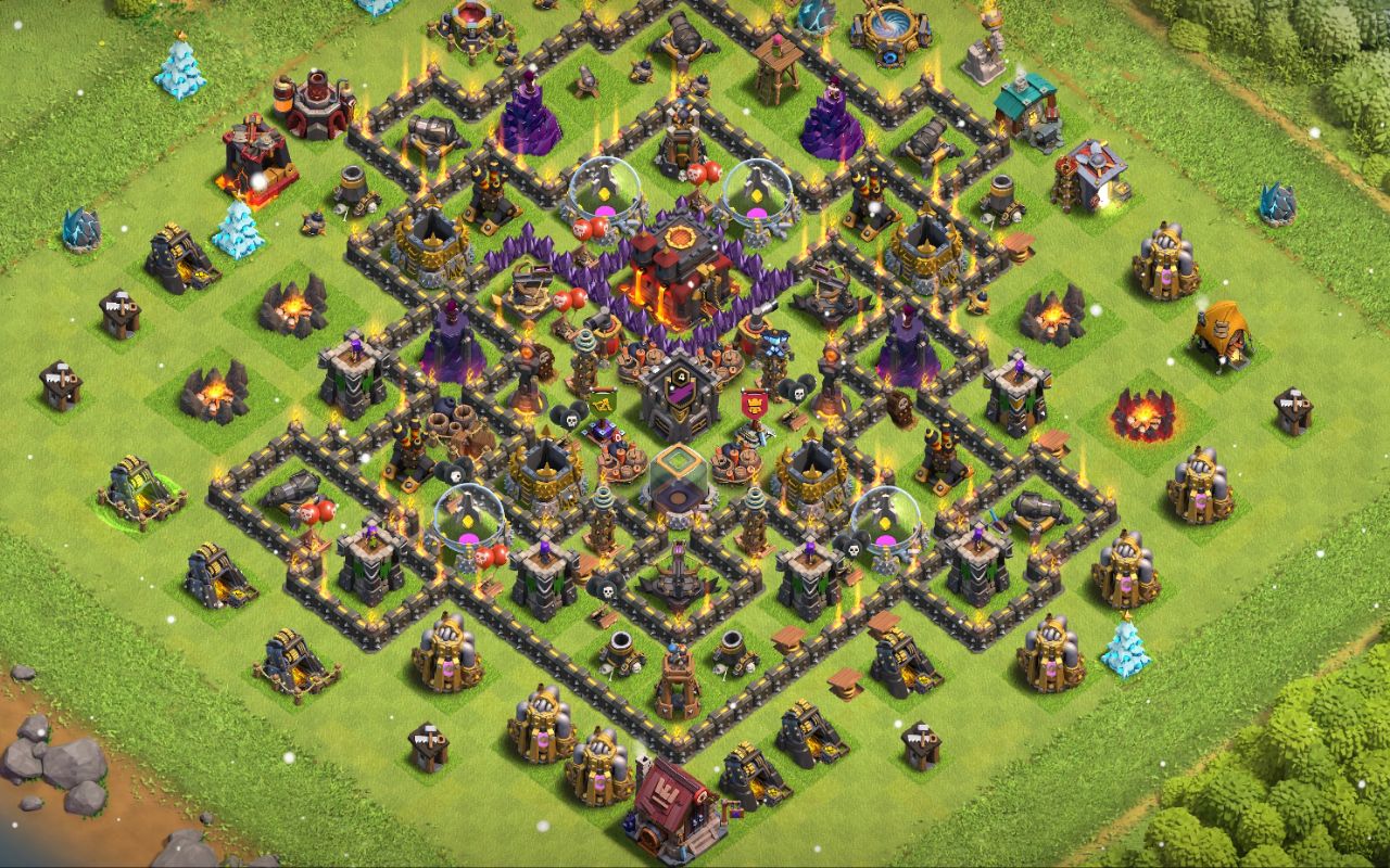 Town Hall 10 War Base layout by MeawMeaw nigga