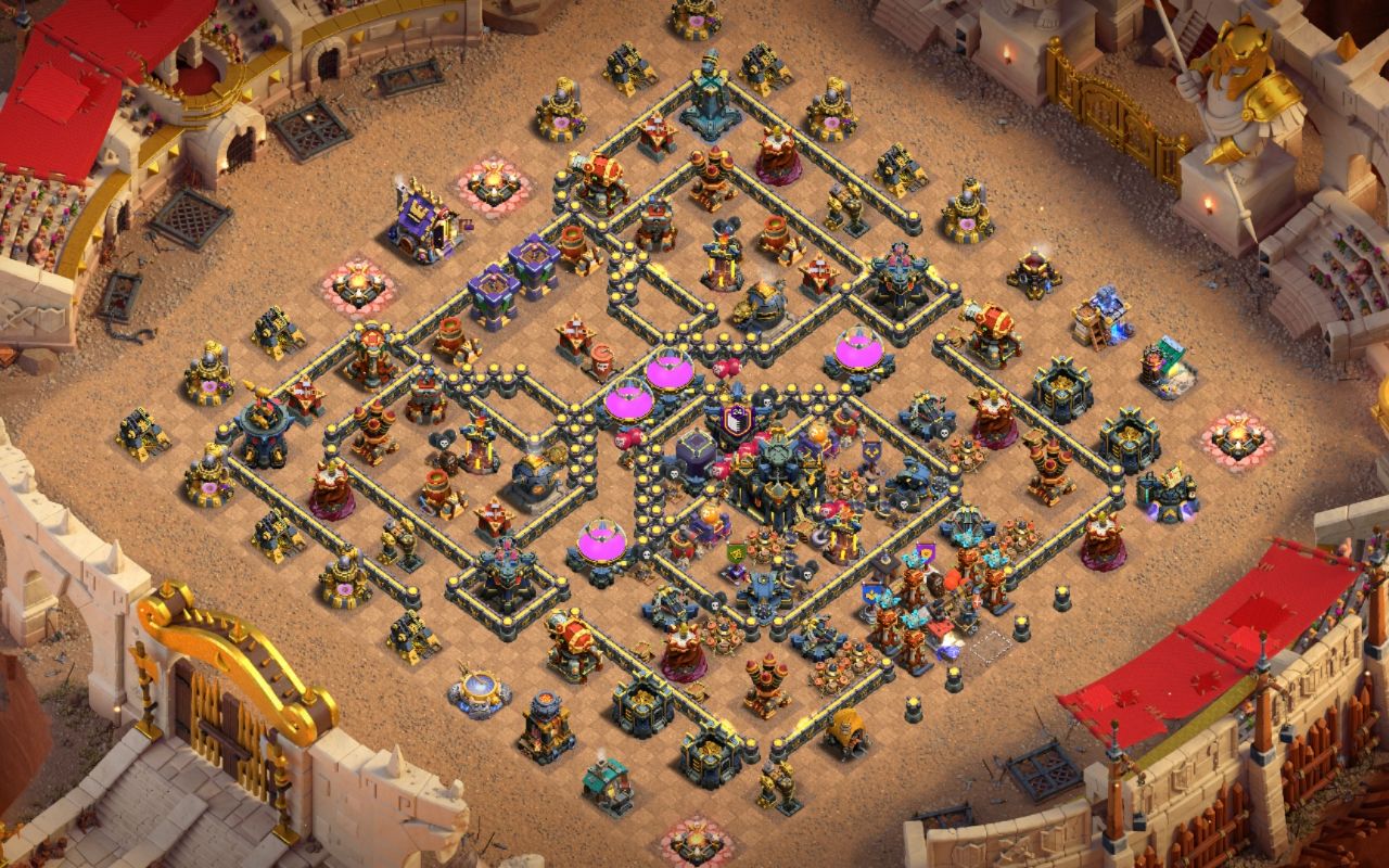 Town Hall 17 War Base layout by Mustafa