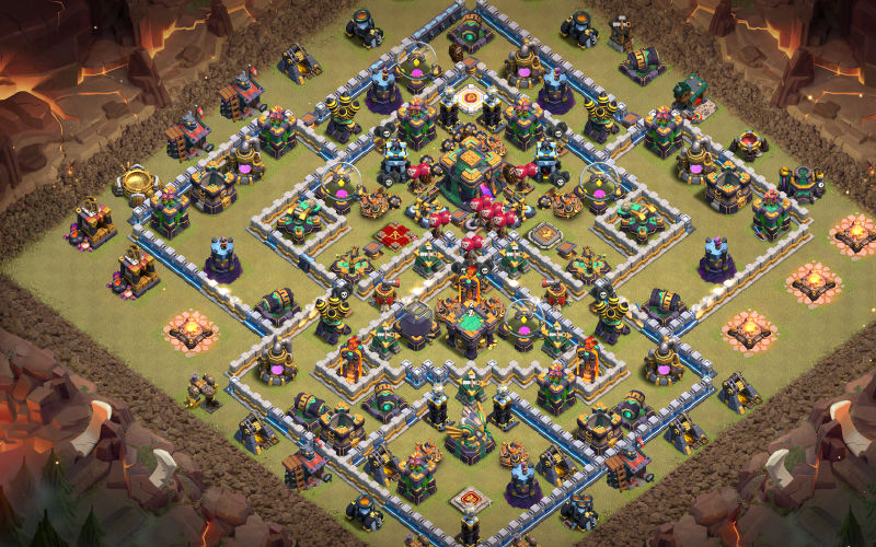 Town Hall 14 War Base layout by XLR8