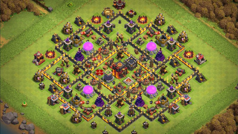 Town Hall 10 Trophy Base layout by TReX