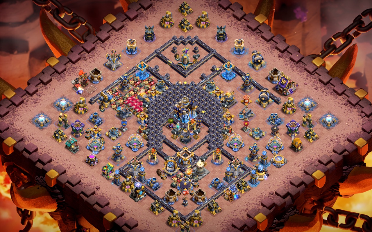 Town Hall 18 Trophy Base layout by Fatih Öztürk