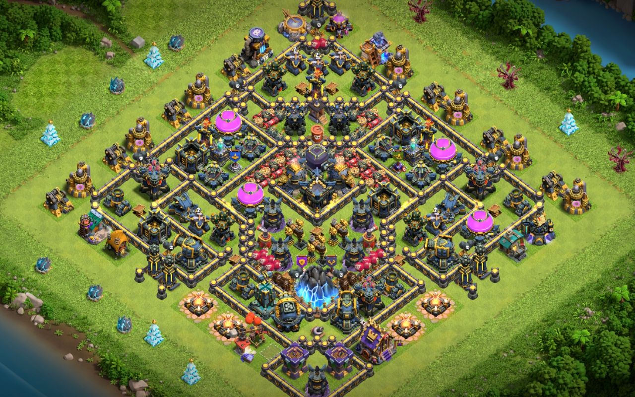 Town Hall 17 Trophy Base layout by Mustafa
