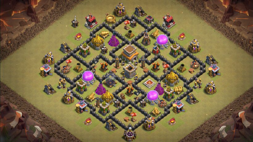 Town Hall 8 War Base layout by TReX