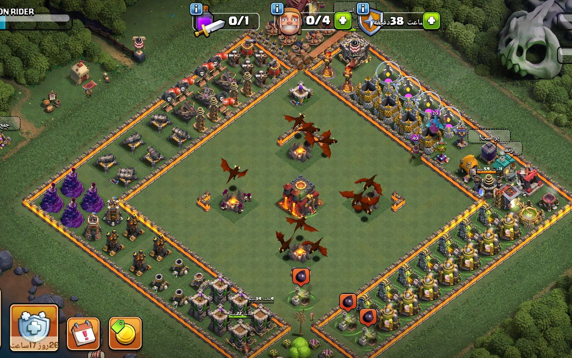 Town Hall 10 War Base layout by Dragon Raider