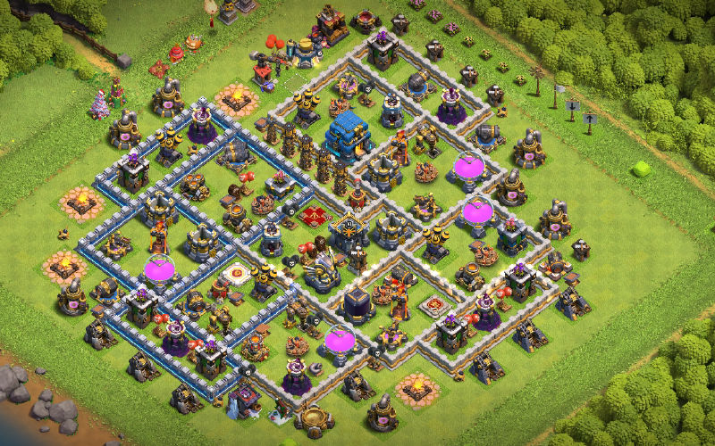 Town Hall 12 War Base layout by 0=={}=Venom=>