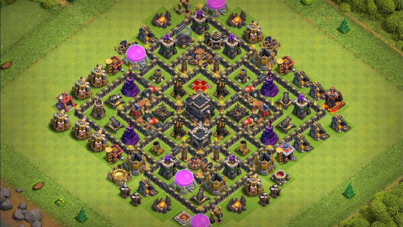 Town Hall 9 Trophy Base layout by TReX