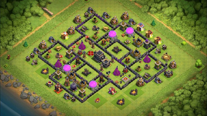 Town Hall 9 Farming Base layout by TReX