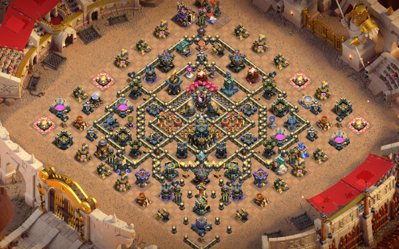 Town Hall 17 War Base layout by Mustafa