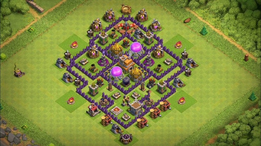 Town Hall 7 Hybrid Base layout by TReX