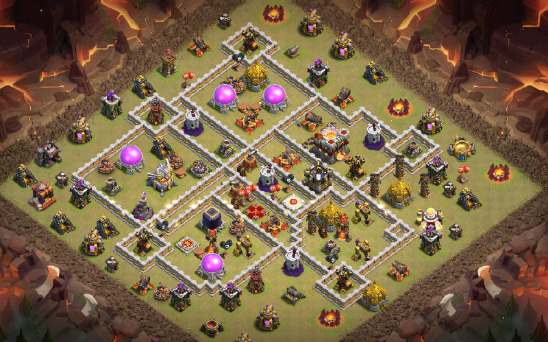 Town Hall 11 War Base layout by Mopa