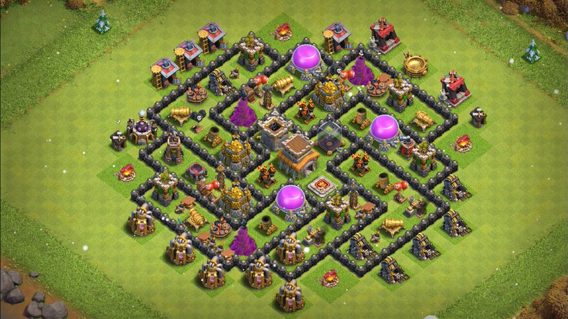 Town Hall 8 Farming Base layout by TReX