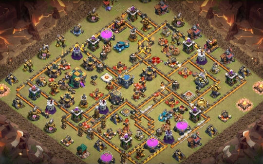 Town Hall 14 War Base layout by Gaming Sanged