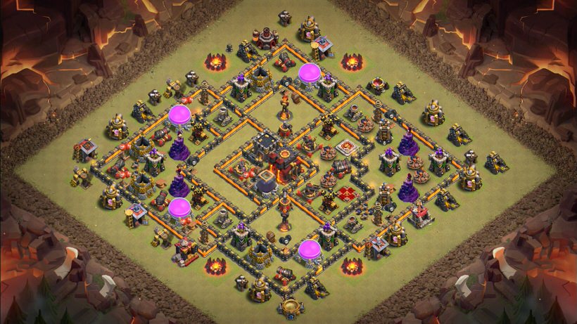 Town Hall 10 War Base layout by TReX