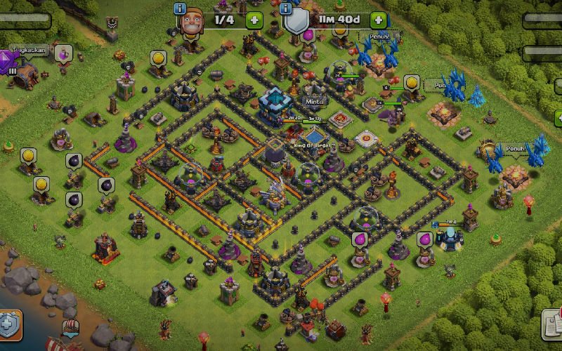 Town Hall 13 Hybrid Base layout by QsTz
