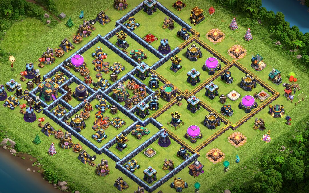 Town Hall 14 Trophy Base layout by Hendrik