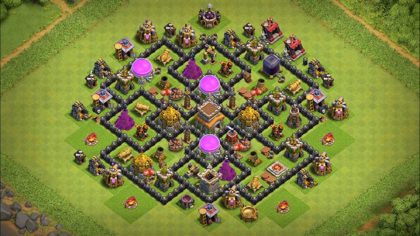Town Hall 8 Farming Base layout by TReX