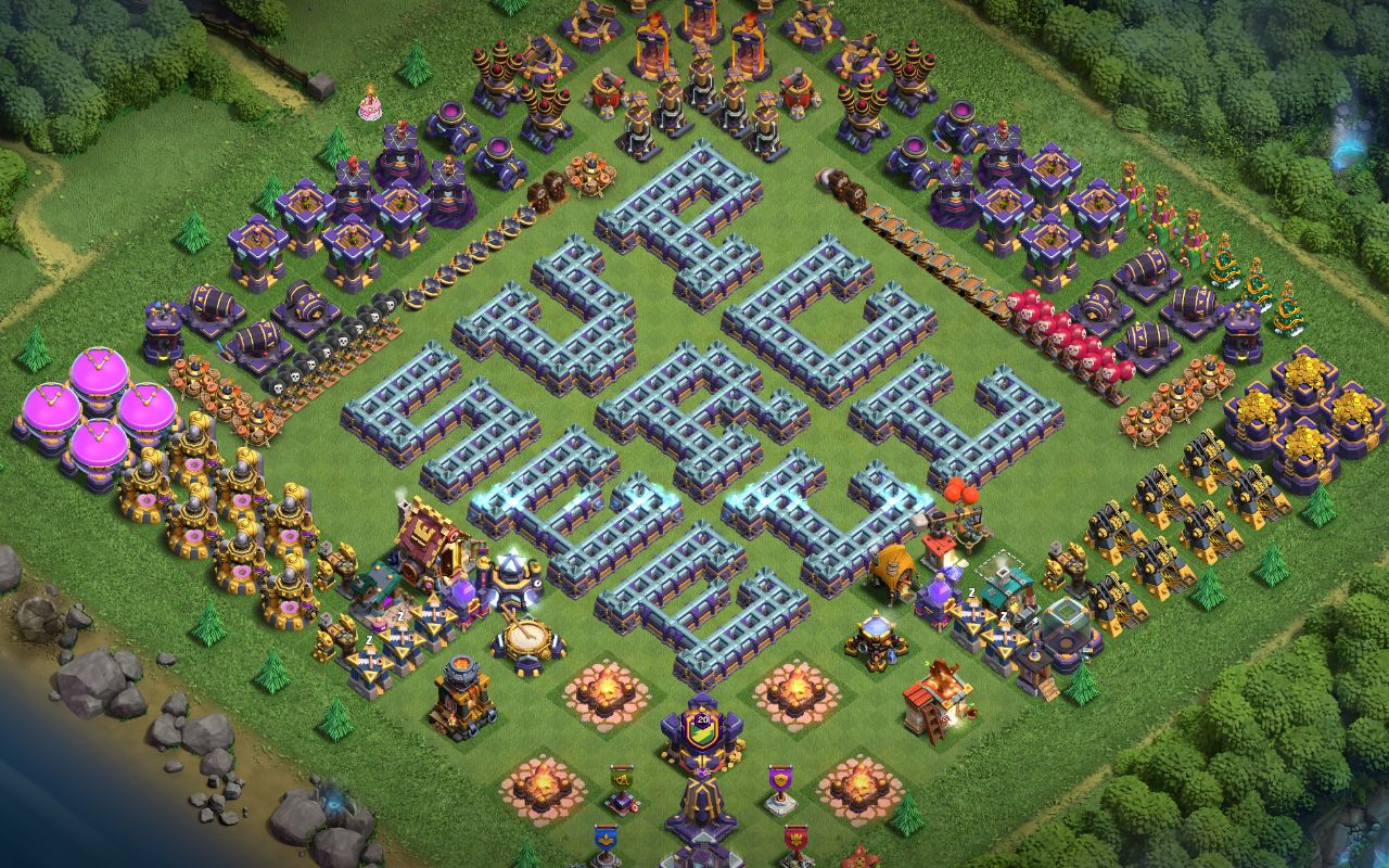 Town Hall 15 Fun Base layout by Vinni