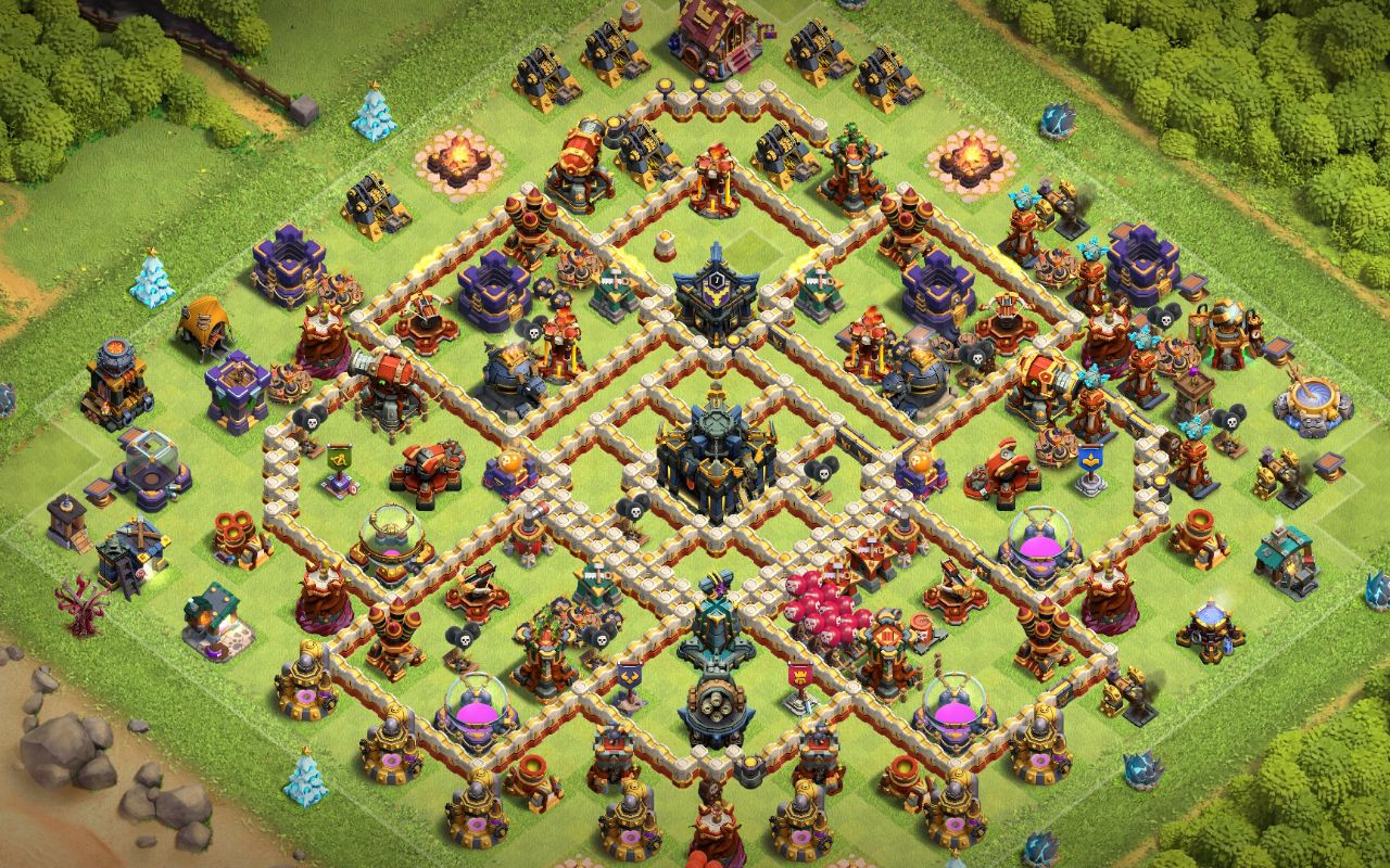Town Hall 17 CWL Base layout by Flame