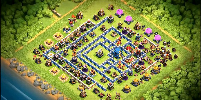 Town Hall 12 Trophy Base layout by TReX