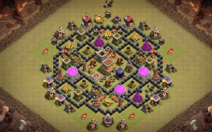 Town Hall 8 War Base layout by #Perfect_Gammer